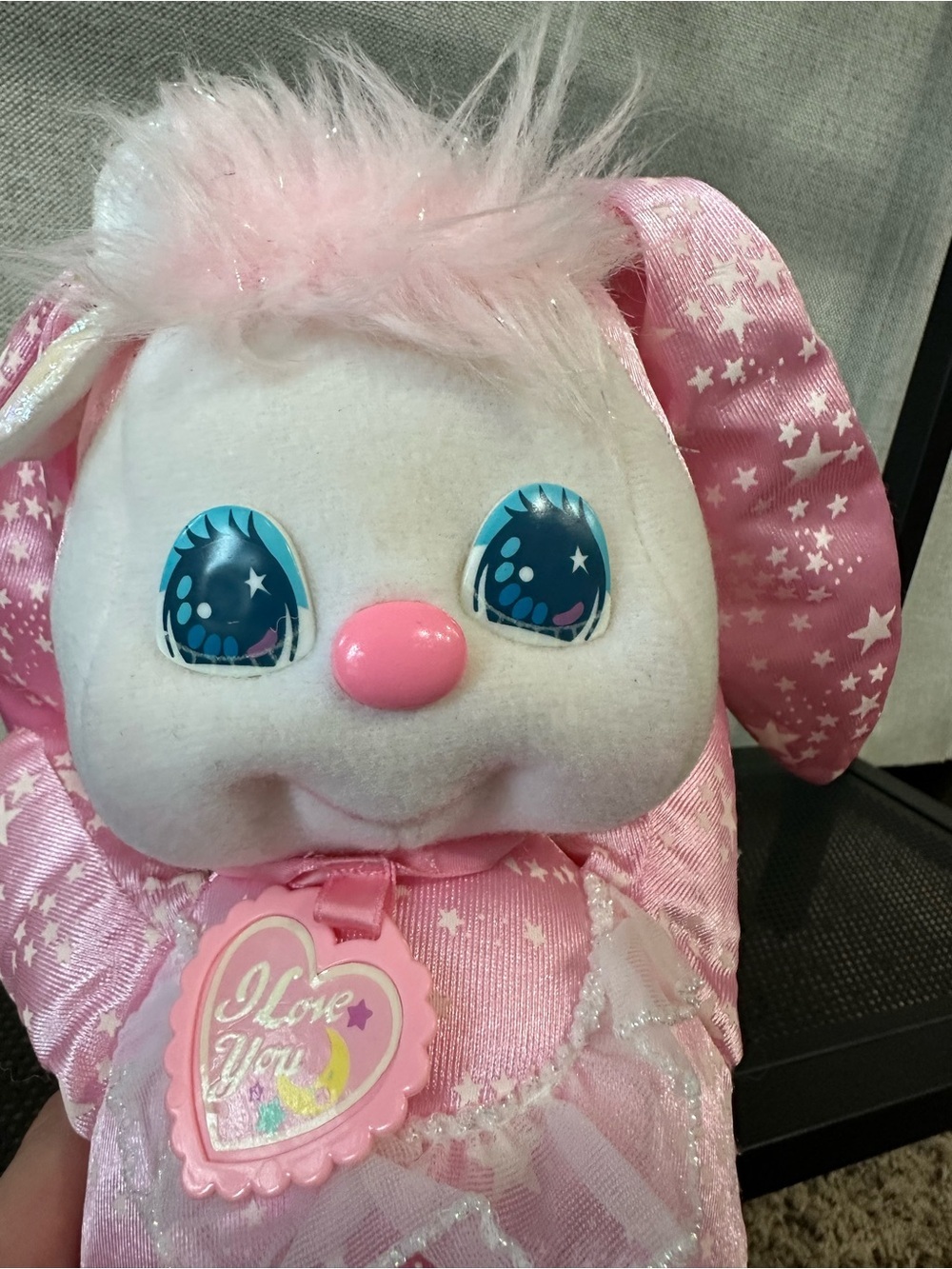 Mattel PJ Sparkles Sparklins Pink Bunny 1989 In box Glow-in-the-dark Rare - Picture 13 of 16